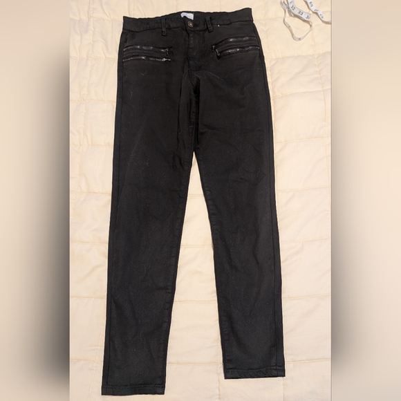 Women's Black Skinny Pants - Picture 1 of 4